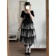 Miss Point Point Garden Embroidered Tiered One Piece(Reservation/3 Colours/Full Payment Without Shipping)